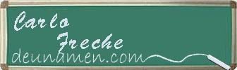 Carlo Freche Visitenkarte
